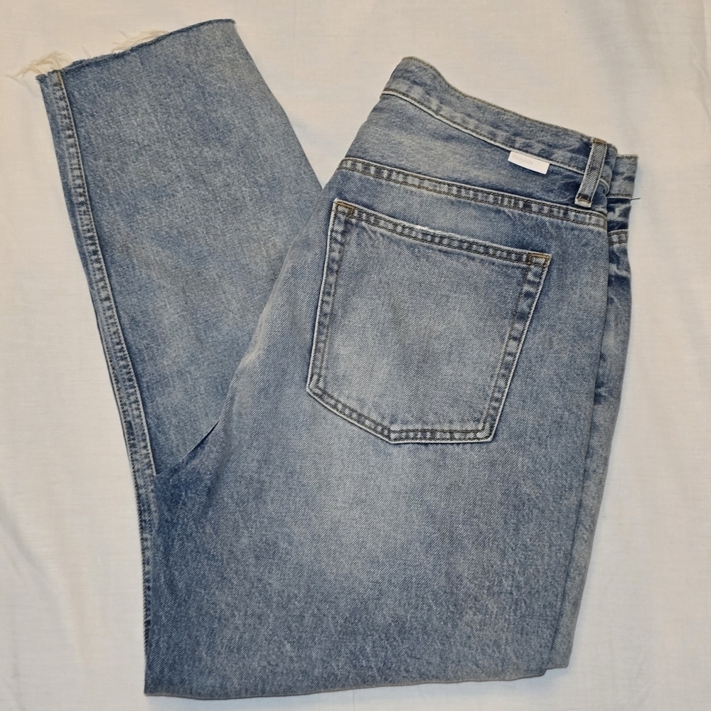 BOYISH By Her Billy Straight Denim Distressed Taxi Driver Button Fly, sz 32 - Picture 2 of 11